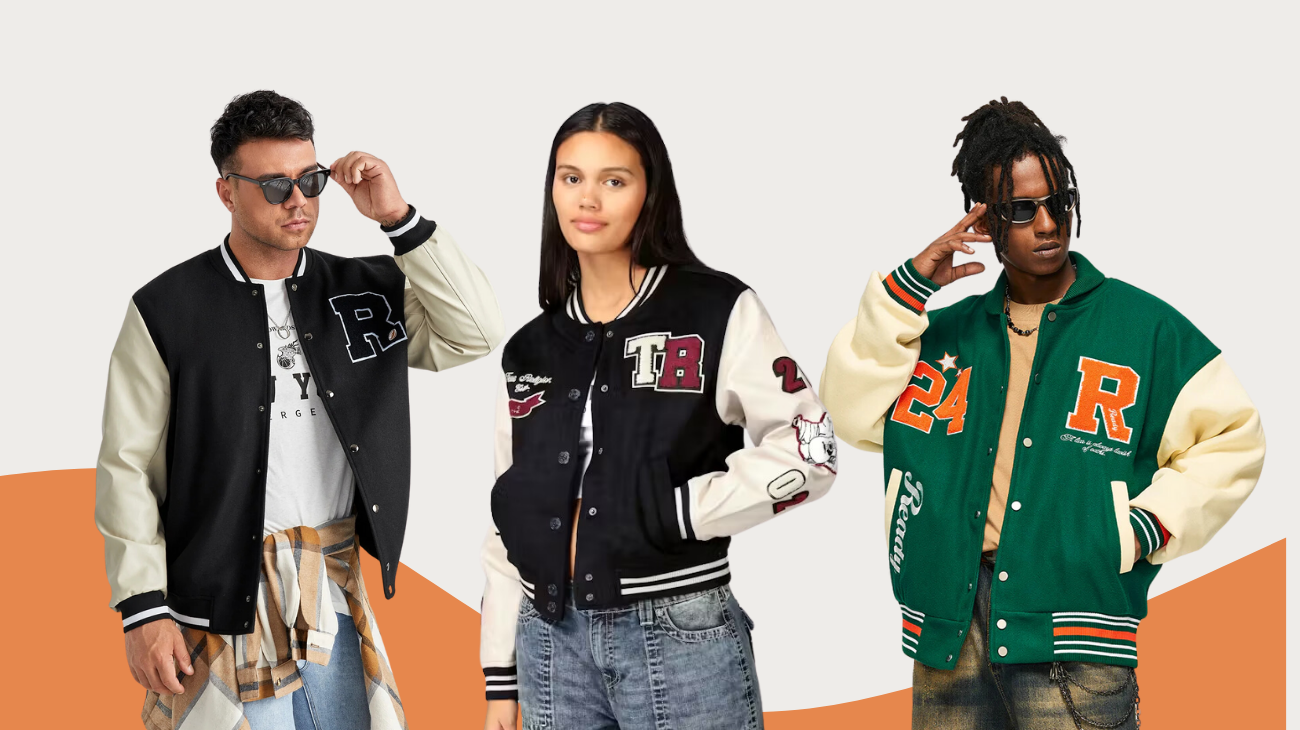 Fashion design letterman jacket