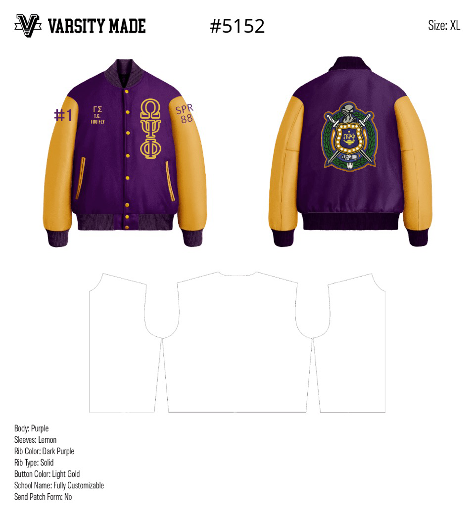 Custom Omega Psi Phi Additions