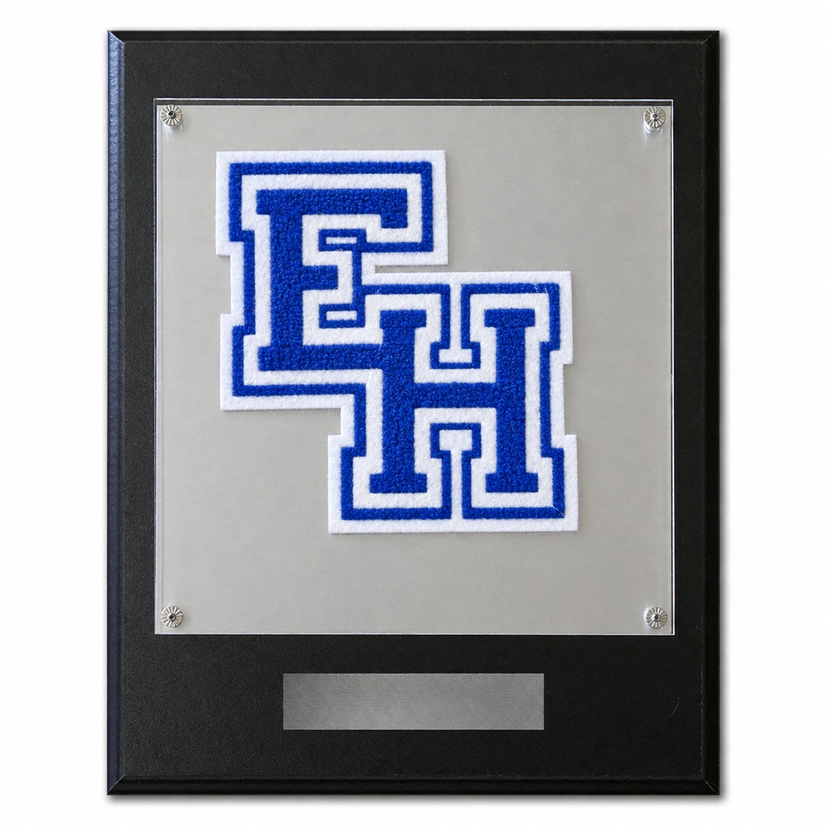 Eastern Hills High School (TX) chenille letter plaque