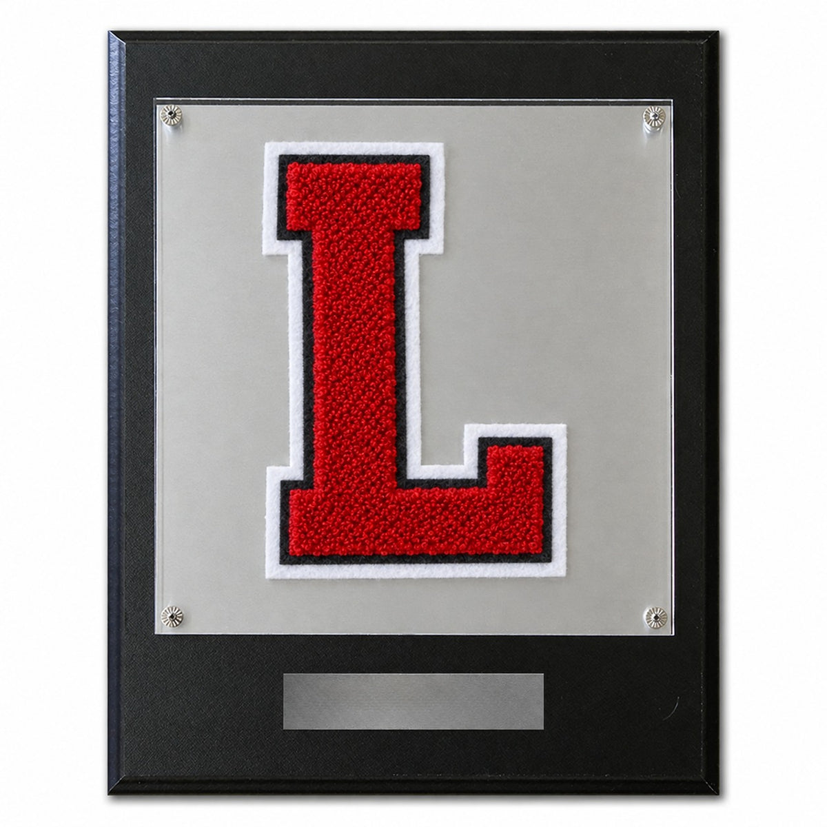 Great Hearts Lakeside (TX) chenille letter plaque