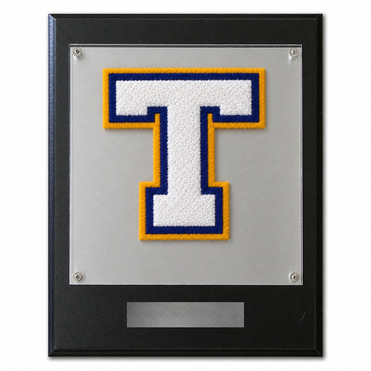 Titan Academy (TX) chenille letter plaque