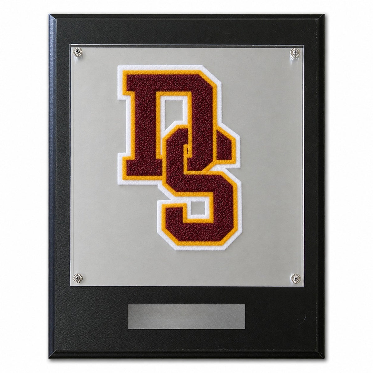 Dripping Springs High School (TX) chenille letter plaque