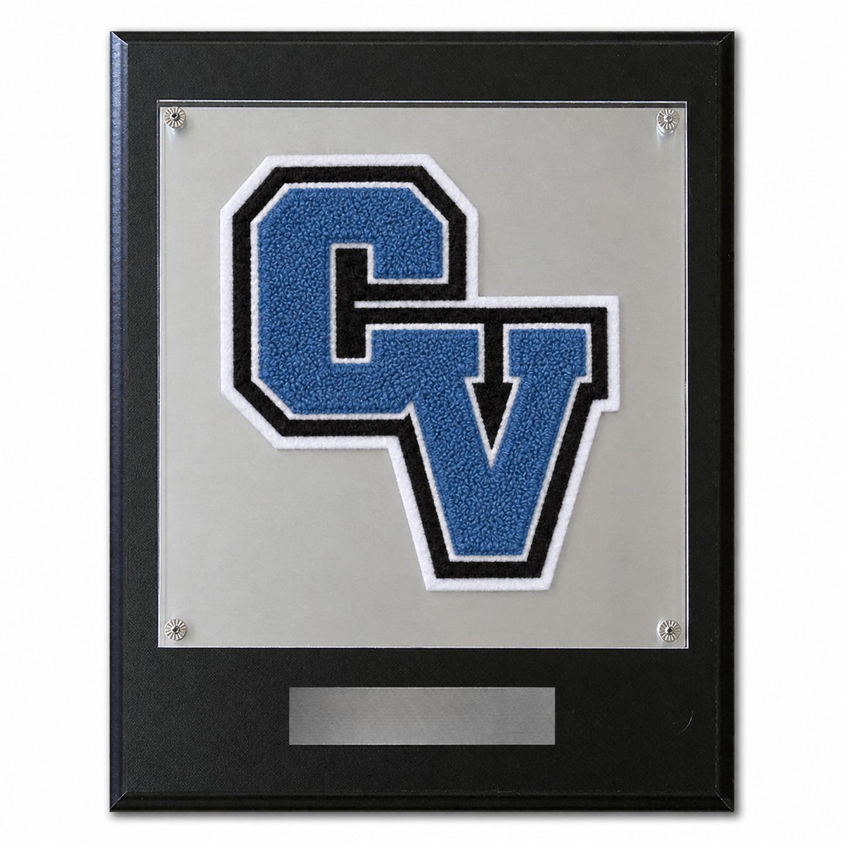 Creek View High School (TX) chenille letter plaque