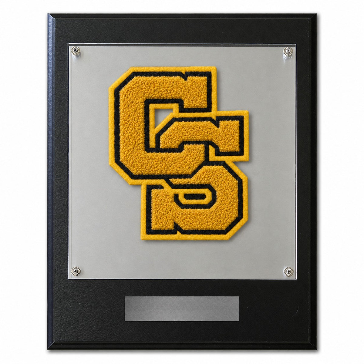 Carrizo Springs High School (TX) chenille letter plaque