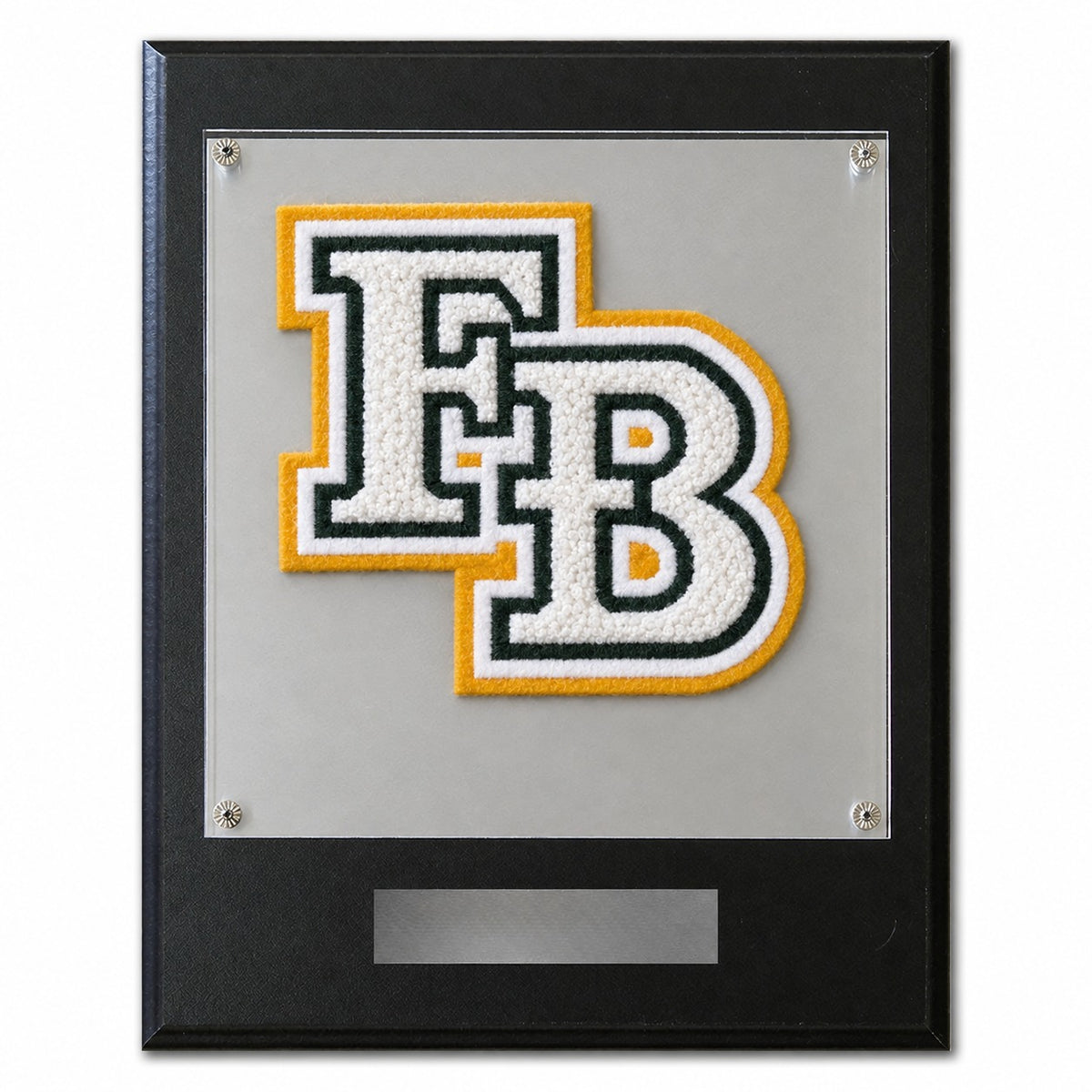 Ft. Bend Christian Academy (TX) chenille letter plaque