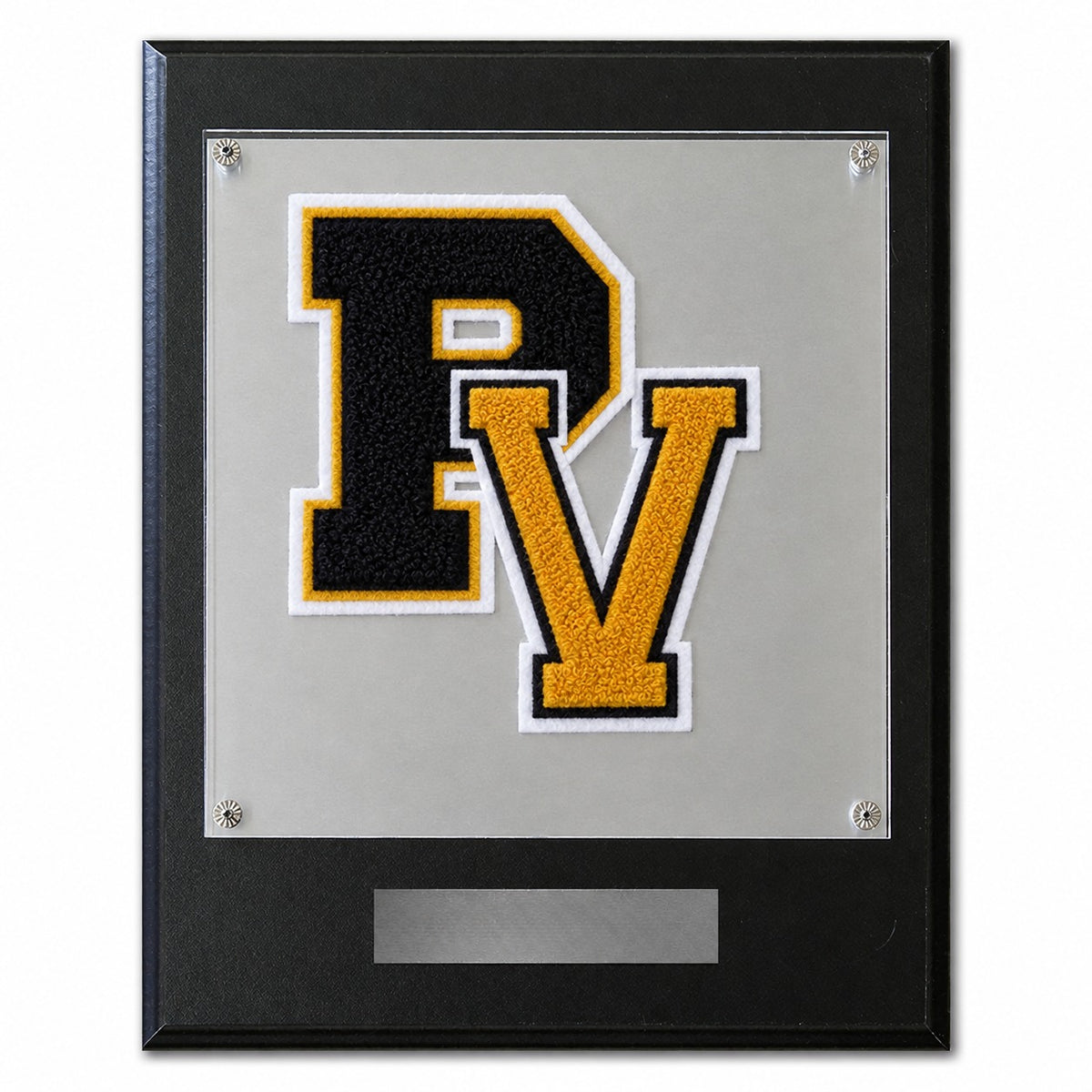 Great Hearts Prairie View (TX) chenille letter plaque