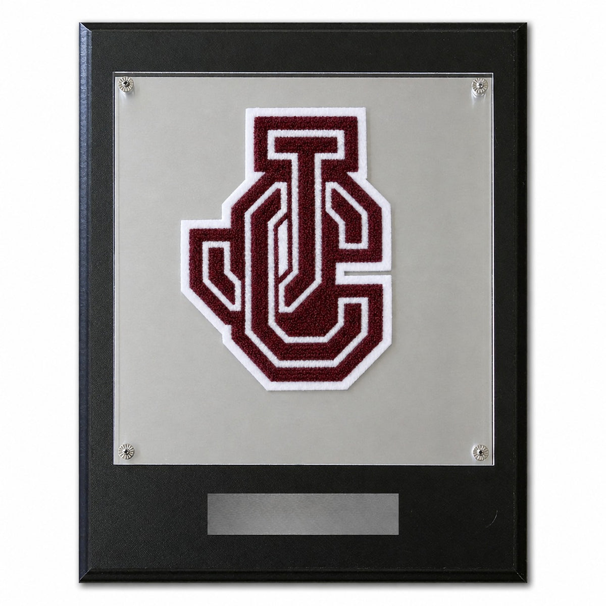 Johnson City (TX) High School chenille letter plaque
