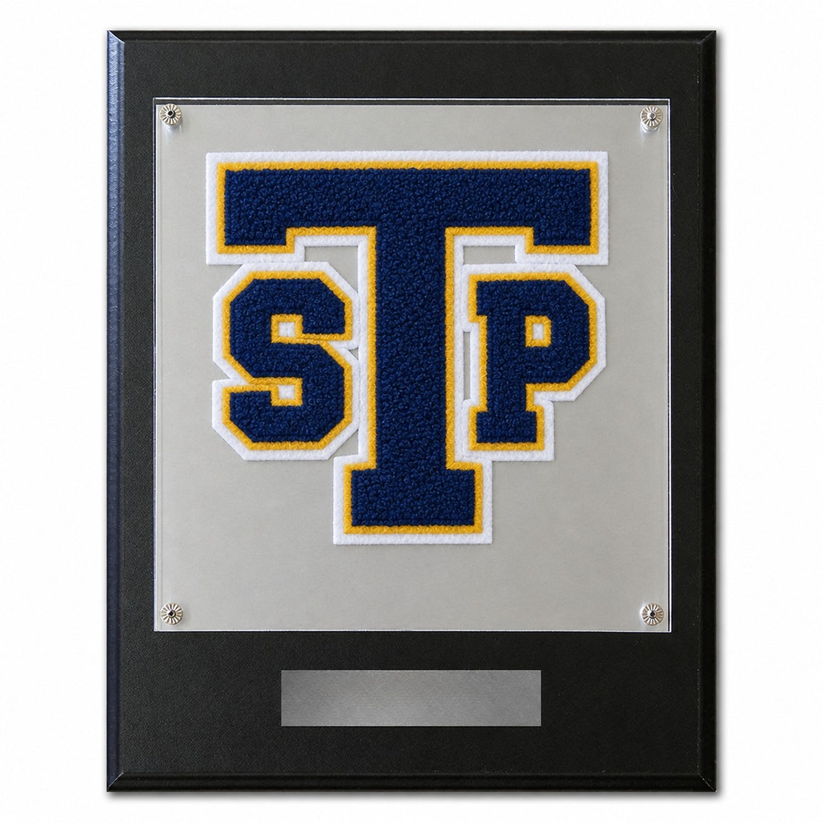 Stony Point (TX) High School chenille letter plaque