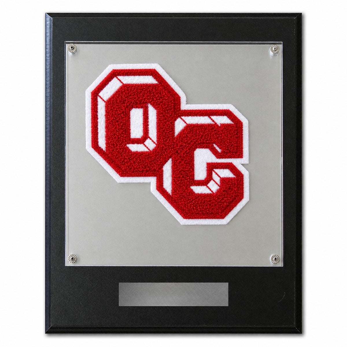 O'Connell College Preparatory (TX) chenille letter plaque