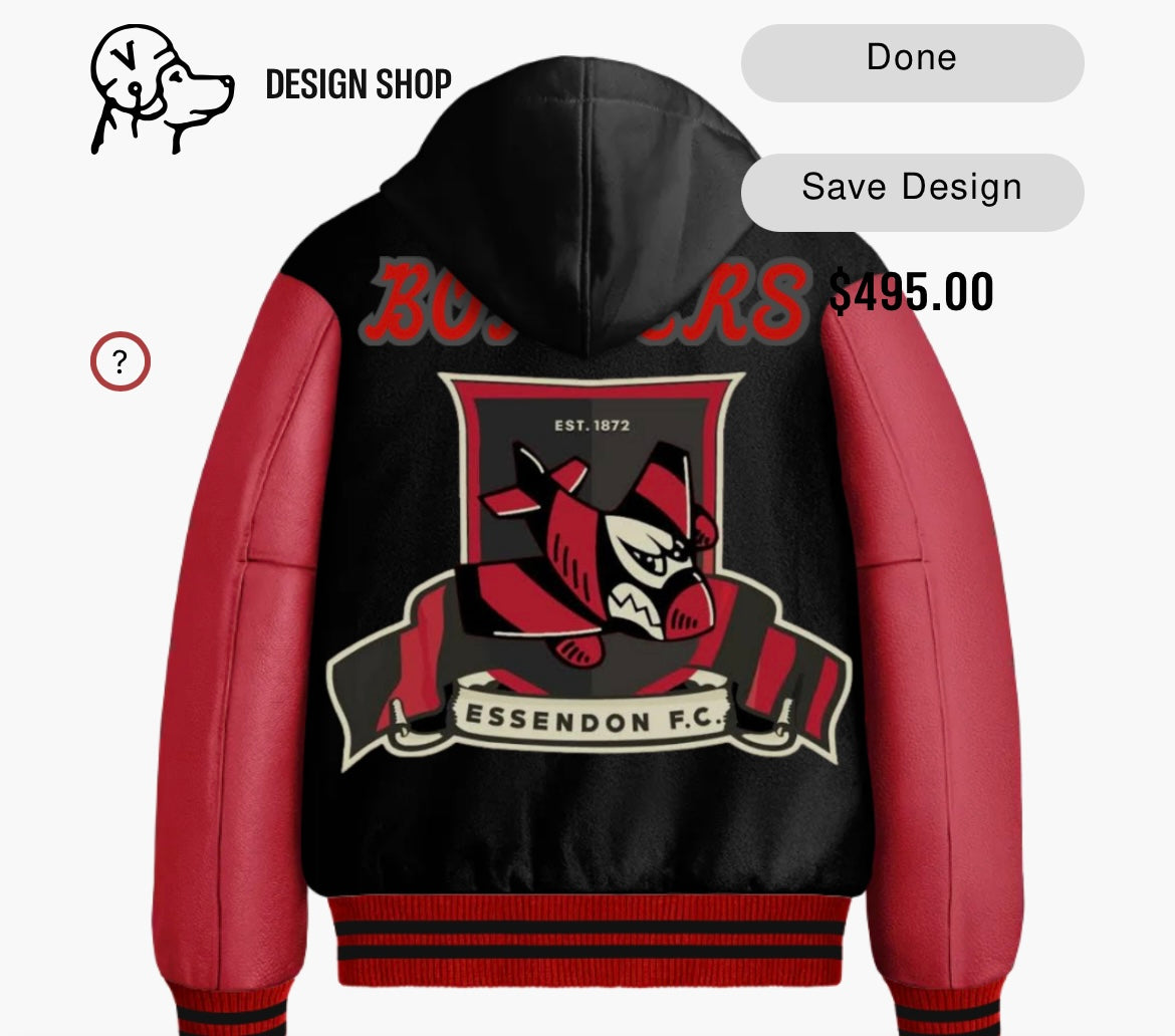 Aus custom varsity jacket