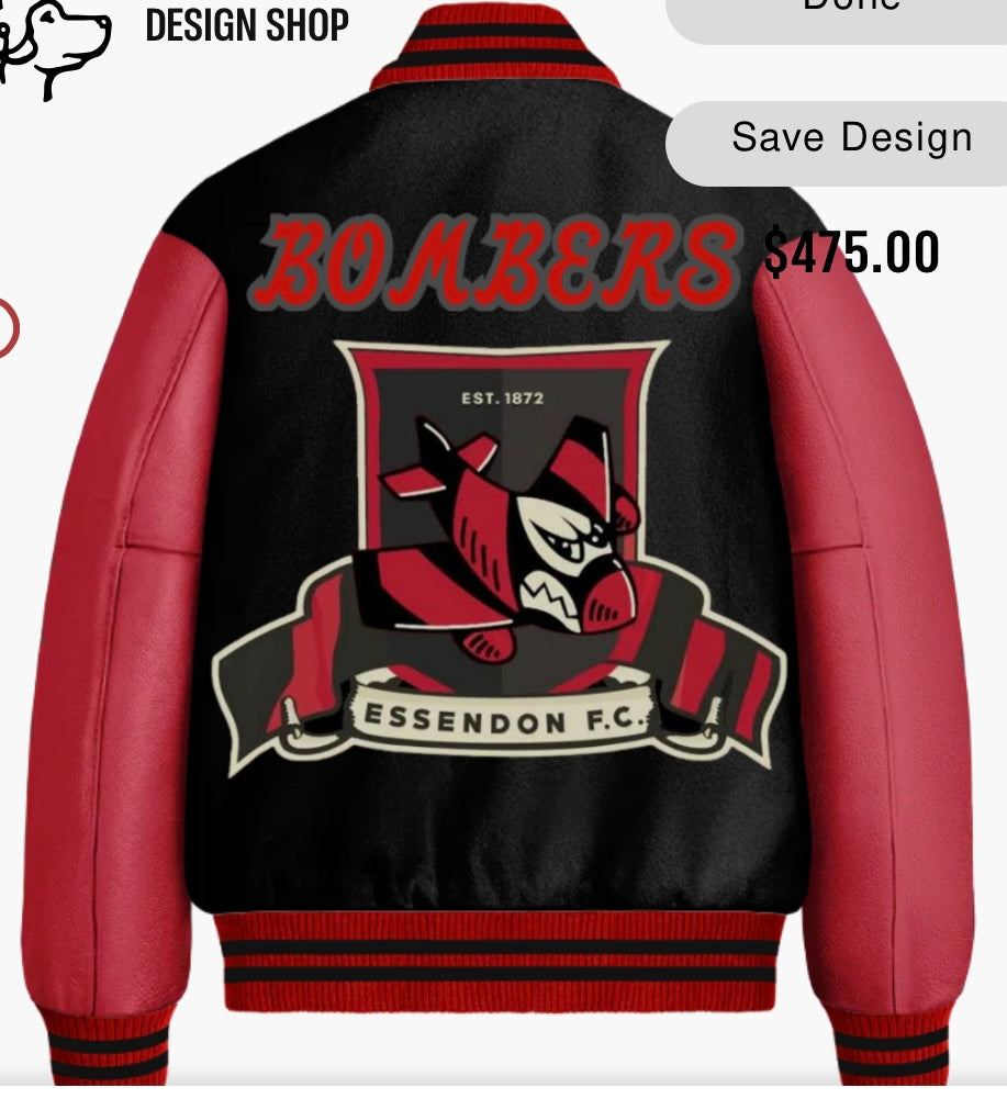 Aus custom varsity jacket