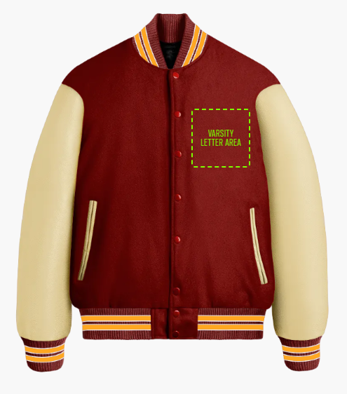 Varsity Made Clovis West High School CA Letterman Jacket