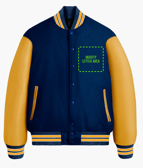 Varsity Made Delano High School CA Letterman Jacket