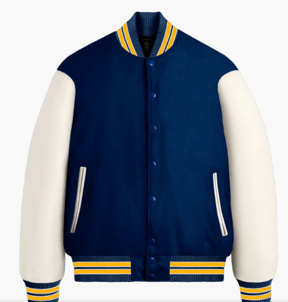 California outline varsity sweater navy