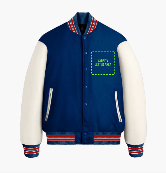 California outline varsity sweater navy