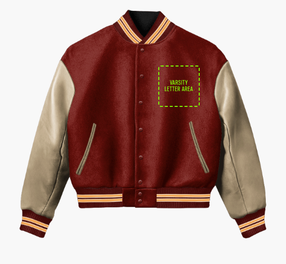 Varsity Made Clovis West High School CA Letterman Jacket