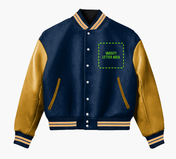 Varsity Made Brawley Union High School CA Letterman Jacket