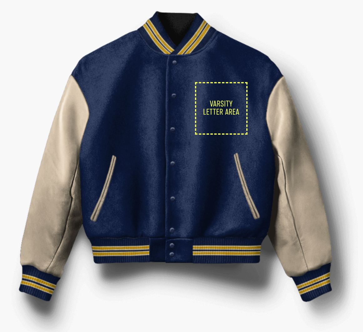 Varsity Made Alhambra/Martinez High School CA Letterman Jacket