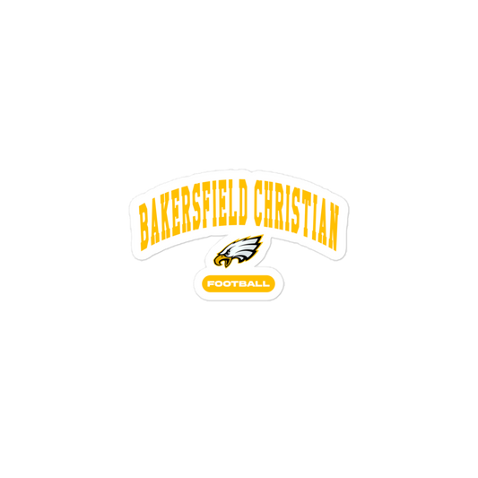 Bakersfield Christian Football Stickers