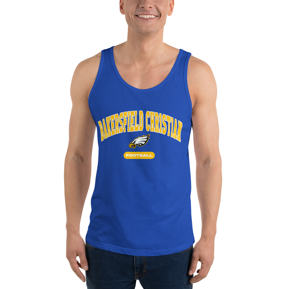 Bakersfield Christian Football Men's Staple Tank Top