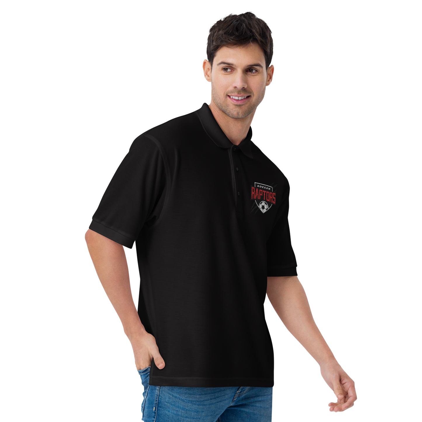 Raptors Soccer Men's- Premium Polo