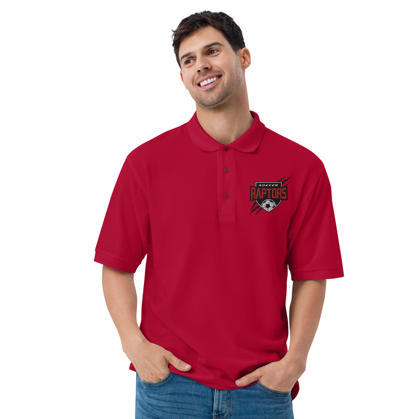 Raptors Soccer Men's- Premium Polo