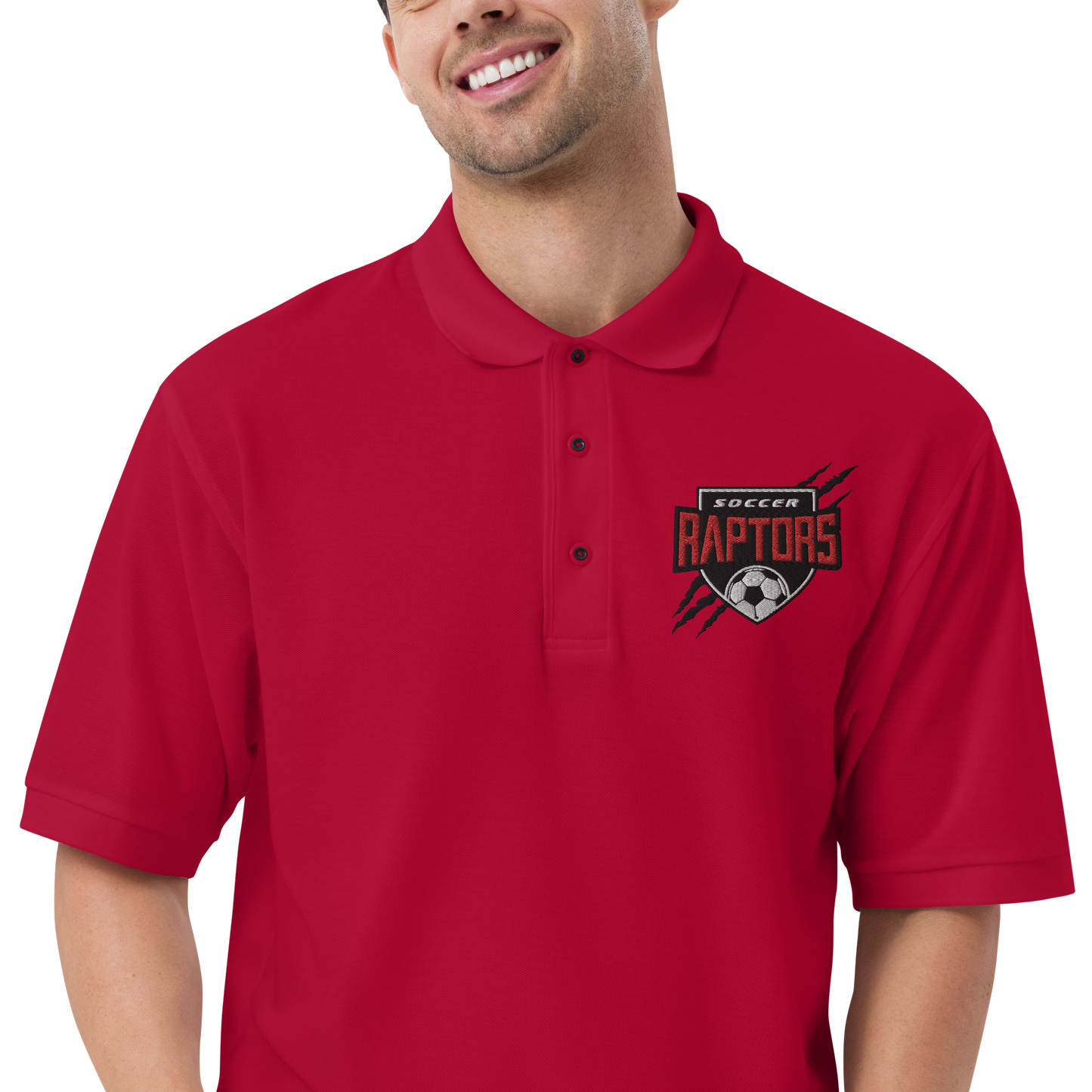 Raptors Soccer Men's- Premium Polo