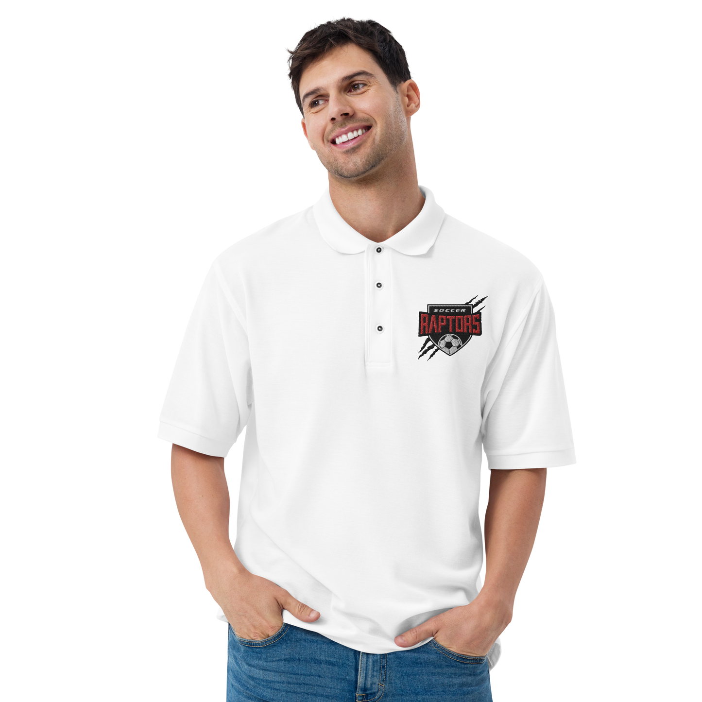 Raptors Soccer Men's- Premium Polo