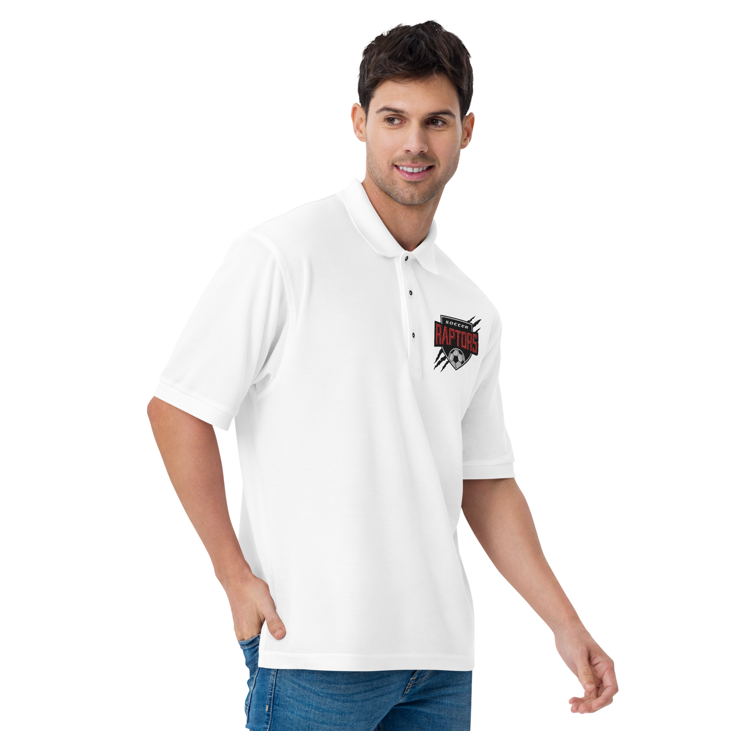 Raptors Soccer Men's- Premium Polo
