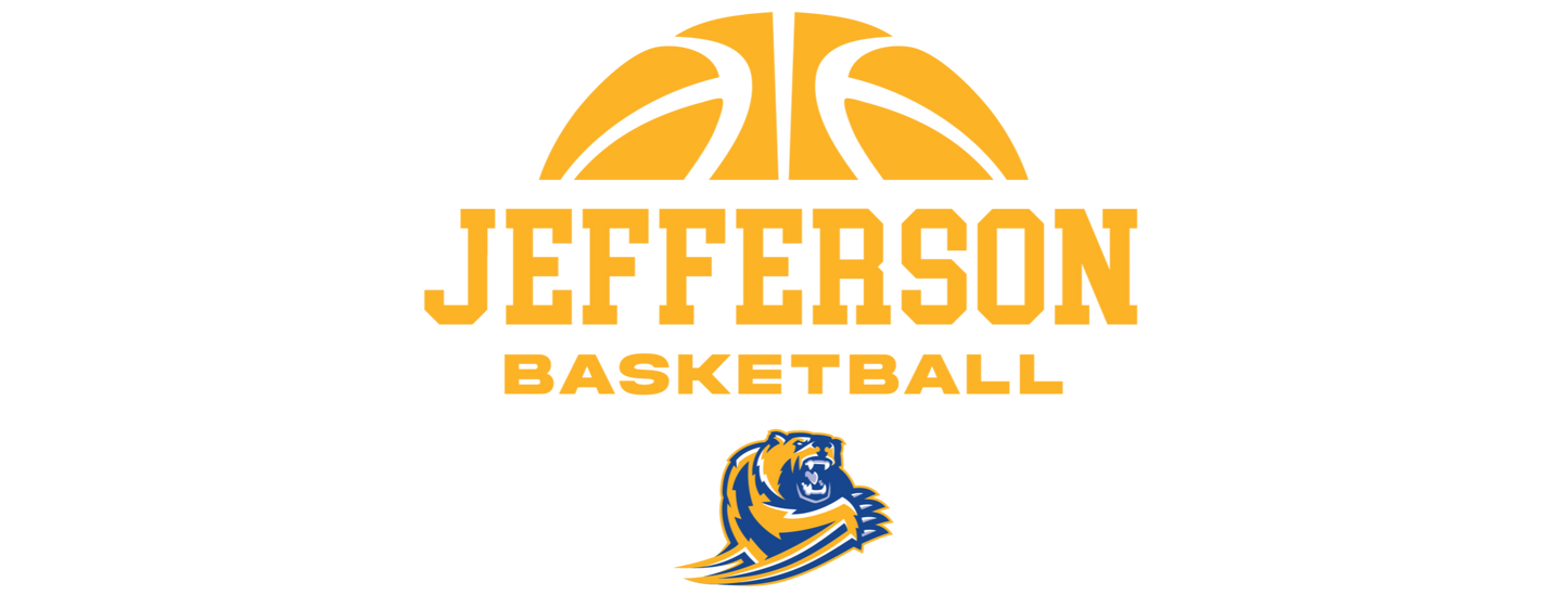 Jefferson Basketball White Glossy Mug