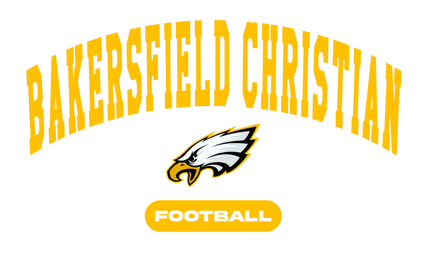 Bakersfield Christian Football Stainless Steel Water Bottle