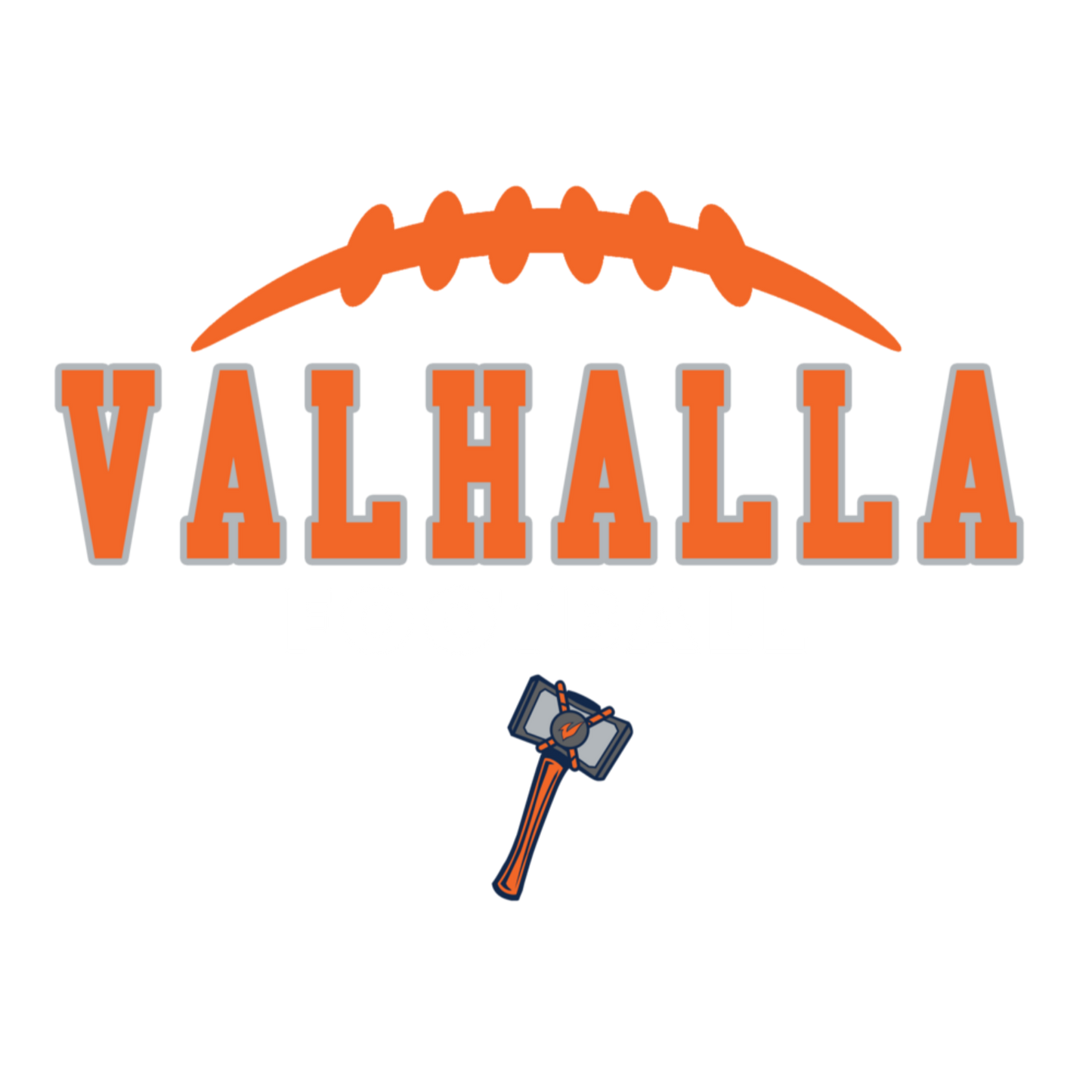 Valhalla High School Football Women's Cropped Hoodie