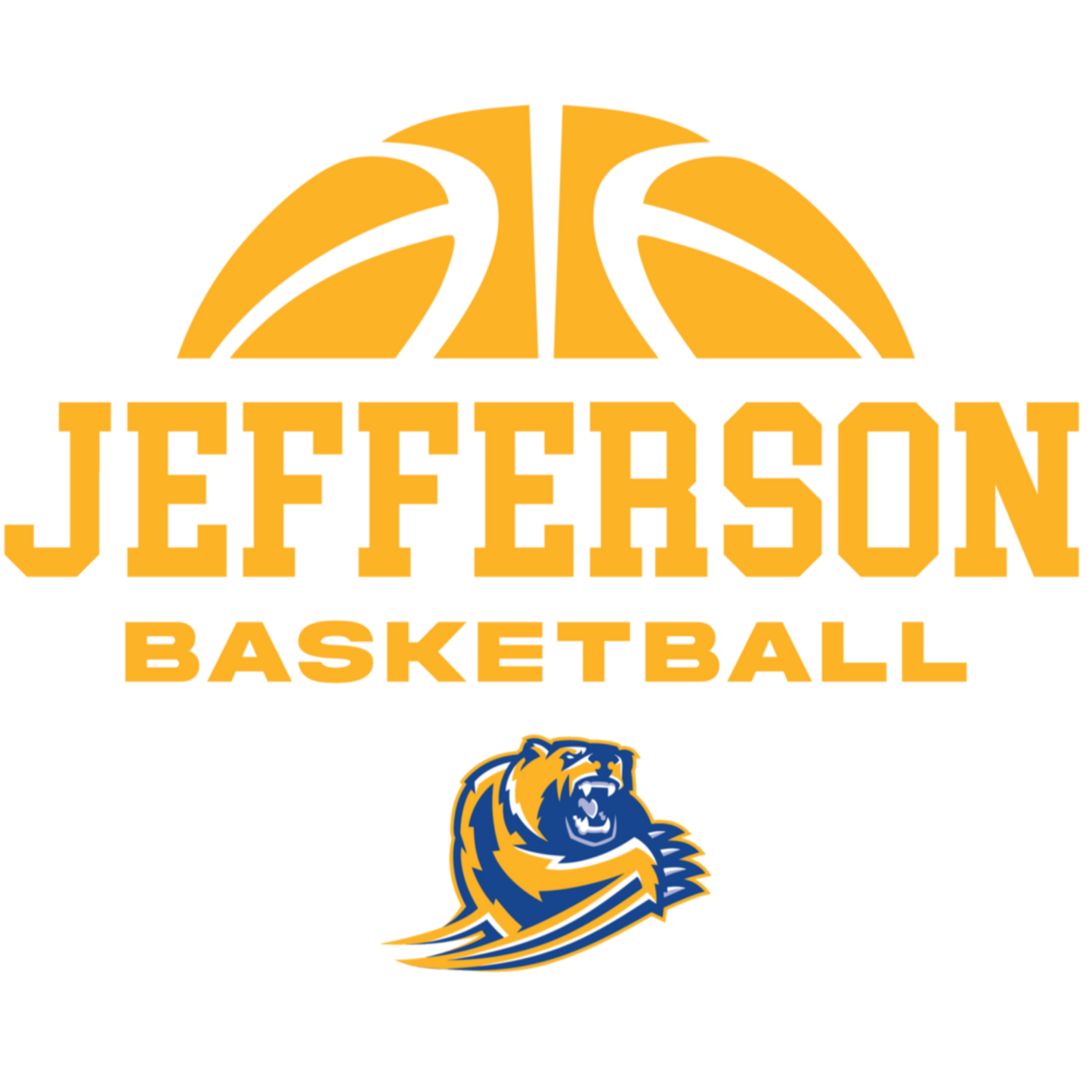 Jefferson Basketball Women's Cropped Hoodie