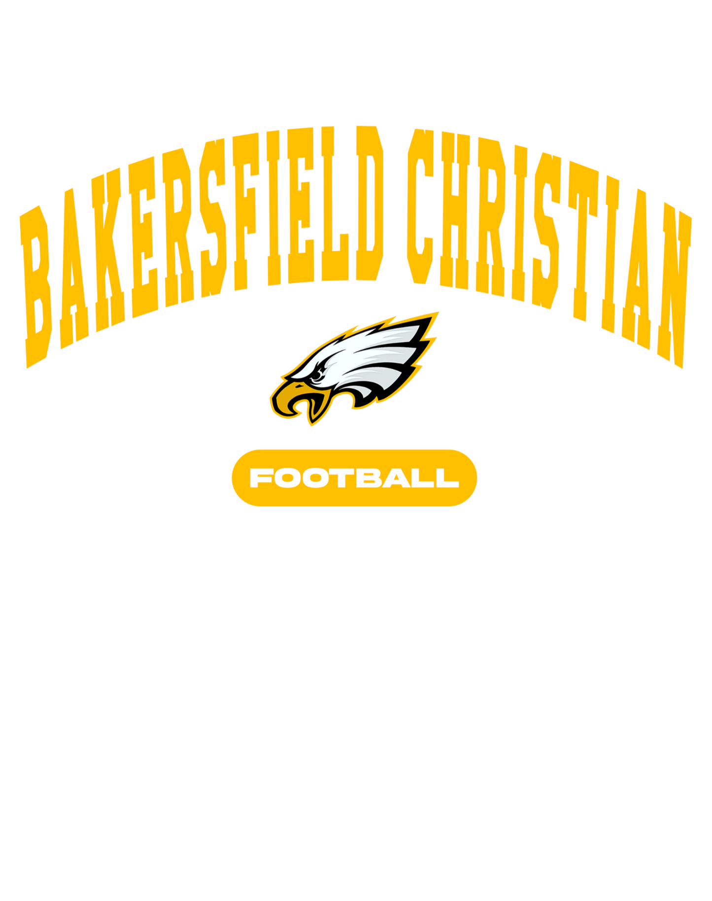 Bakersfield Christian Football Unisex Performance Crew Neck T-Shirt
