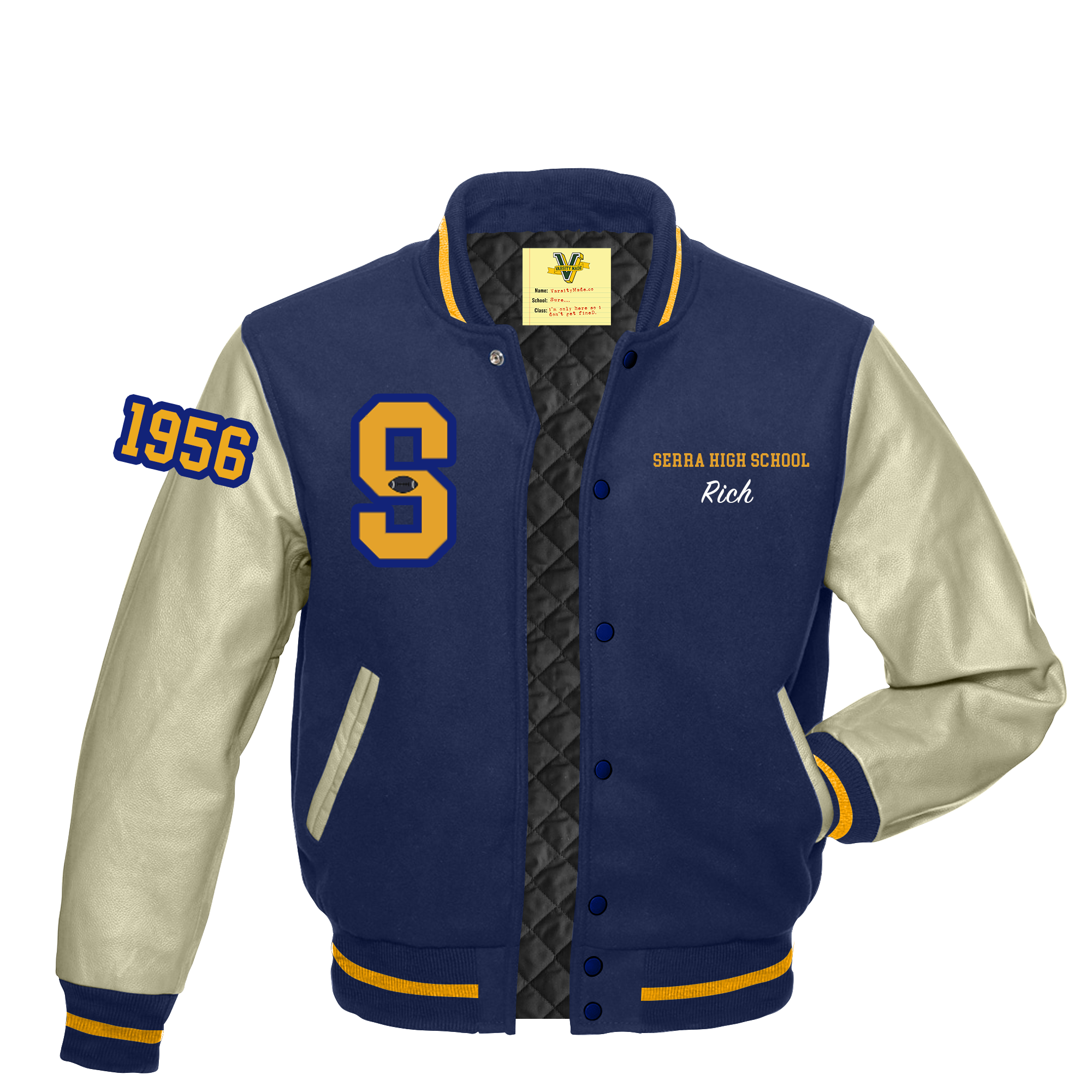 Junipero Serra Custom Jacket – Varsity Made Junipero Serra Custom Jacket – Varsity Made
