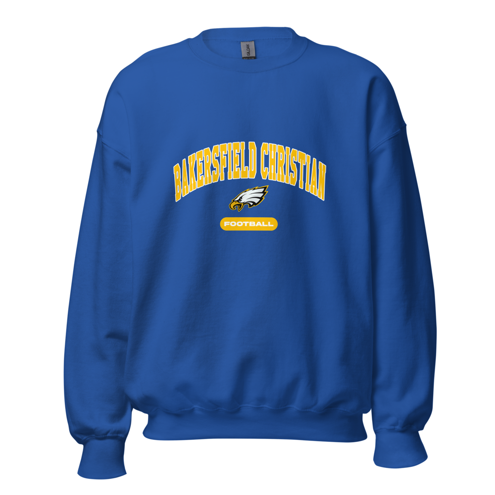 Bakersfield Christian Football Unisex Crew Neck Sweatshirt