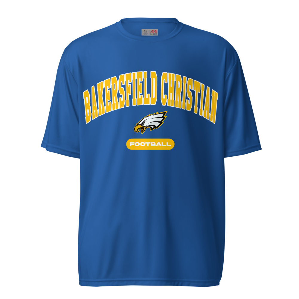 Bakersfield Christian Football Unisex Performance Crew Neck T-Shirt