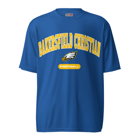Bakersfield Christian Football Unisex Performance Crew Neck T-Shirt