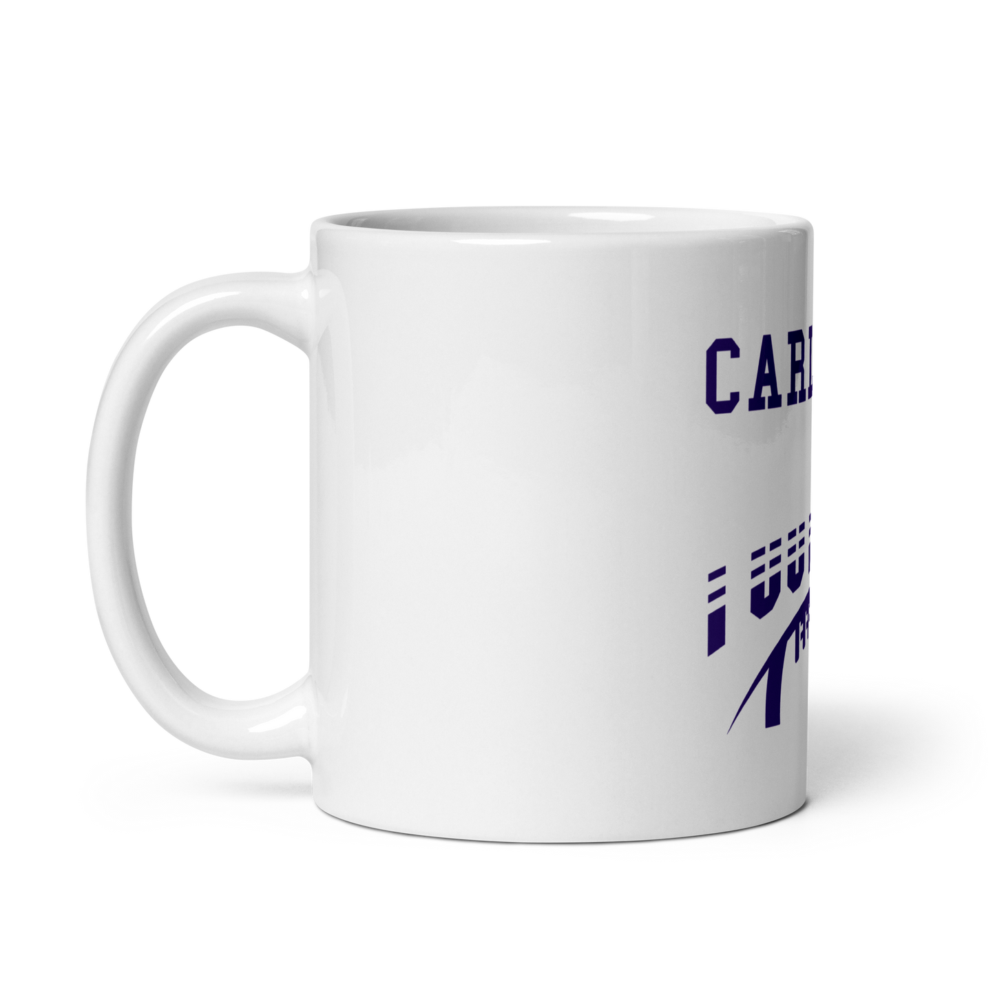 White glossy mug Carlsbad Football