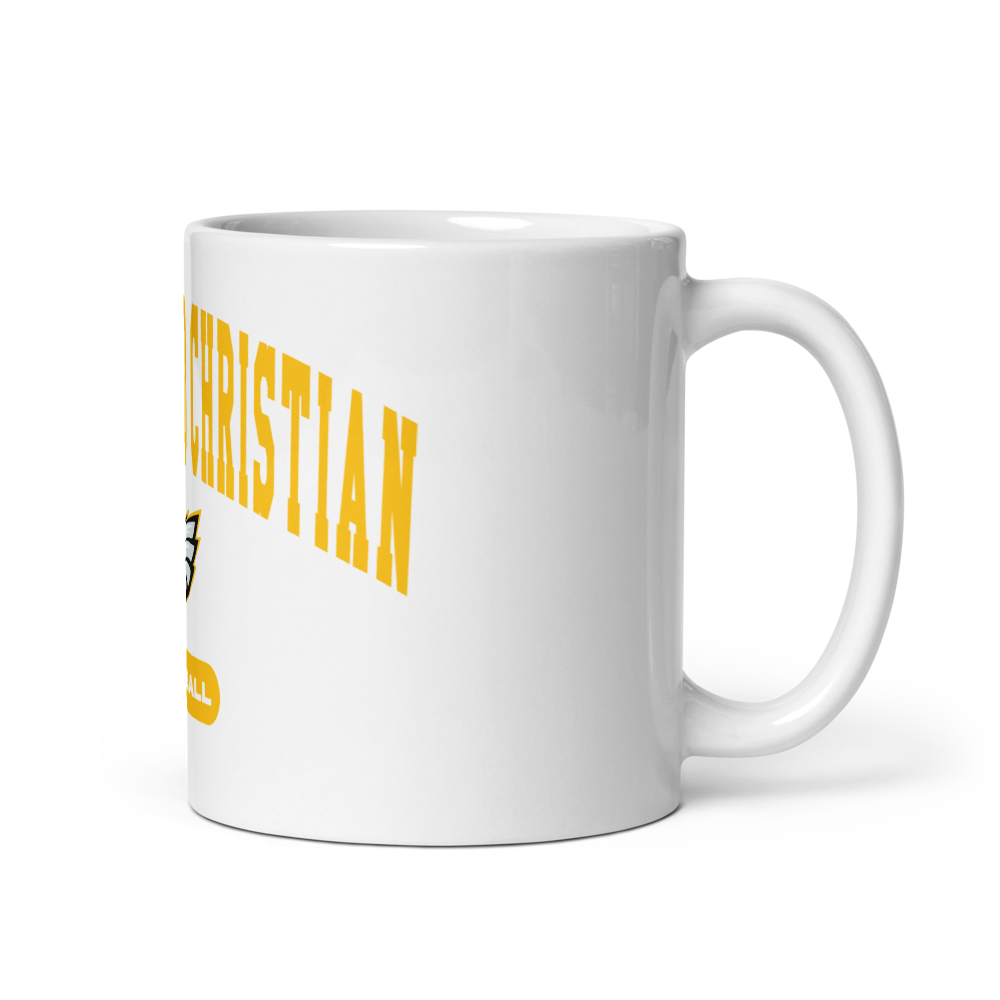 Bakersfield Christian Football White Glossy Mug