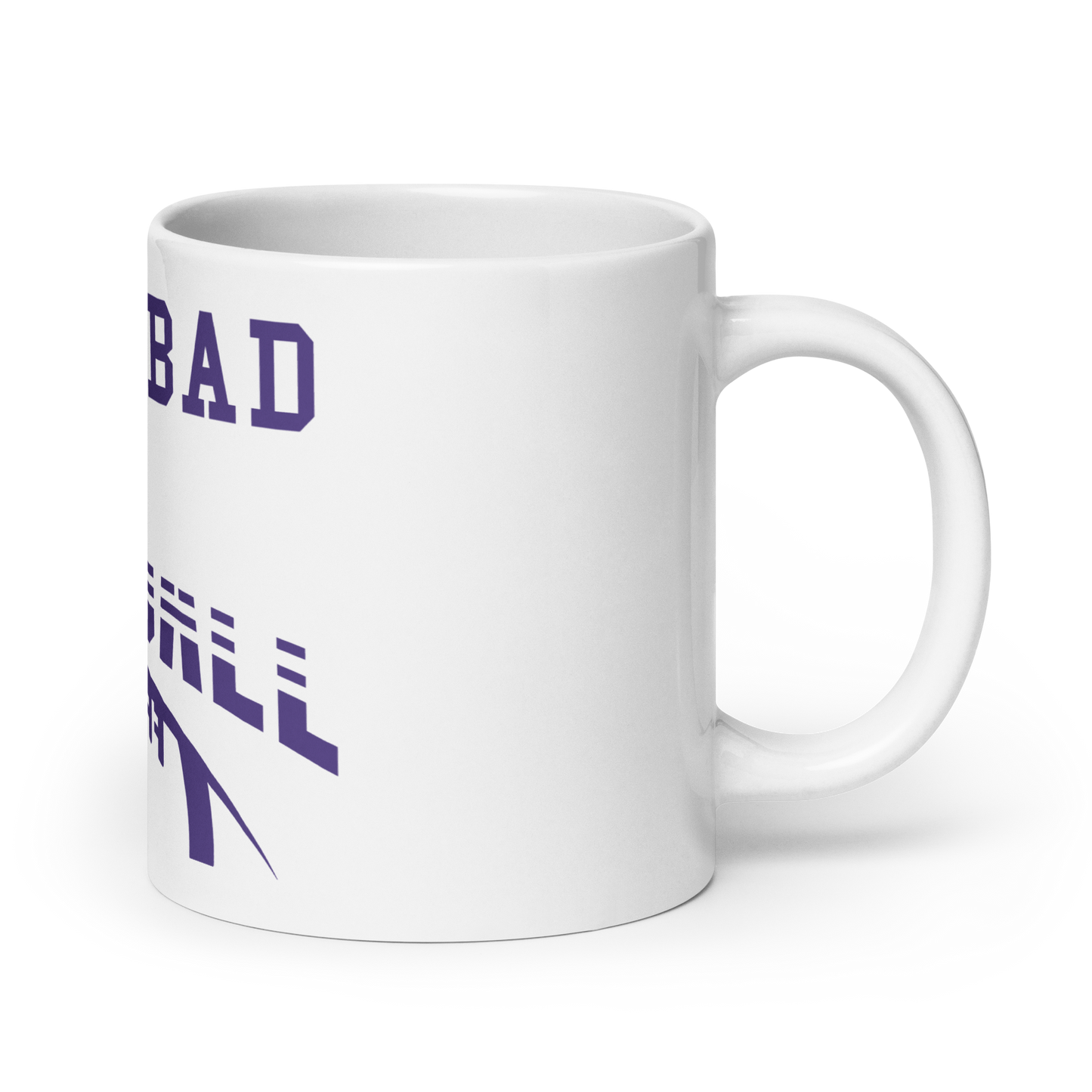 White glossy mug Carlsbad Football