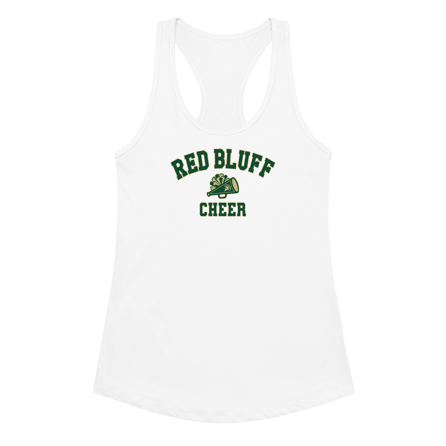 Red Bluff High School Cheer Women’s fitted tank top