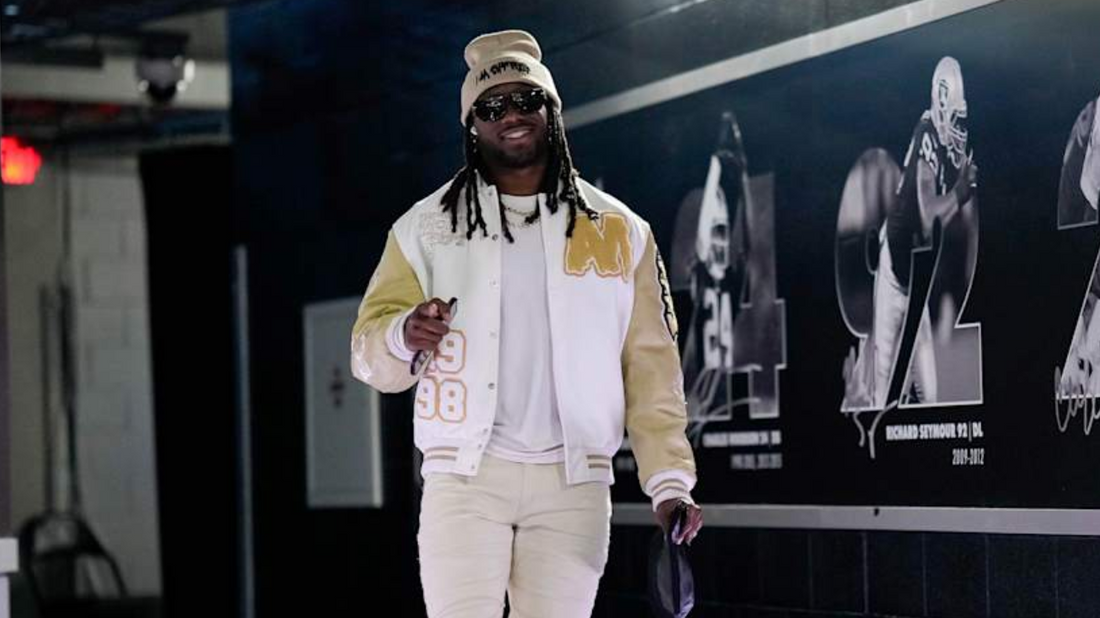 Celebrity Diaries: Alexander Mattison Rocks a Custom Varsity Made Jacket!