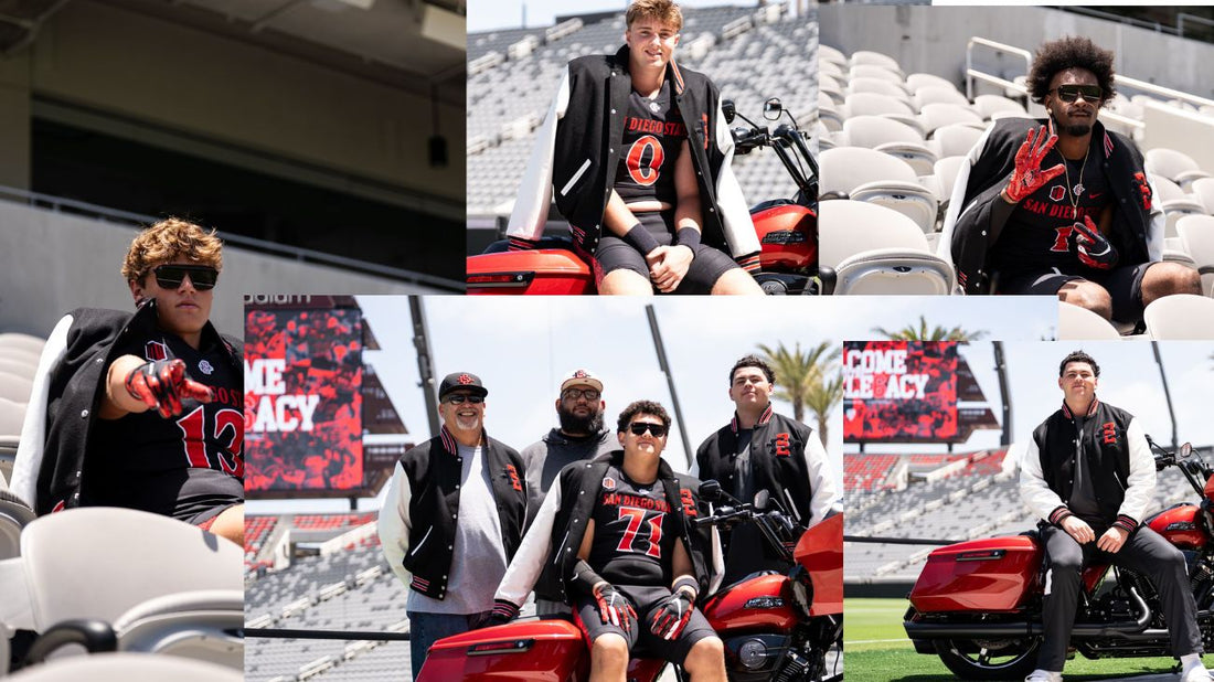 A Look into Our Exclusive SDSU Football Recruitment Varsity Jackets