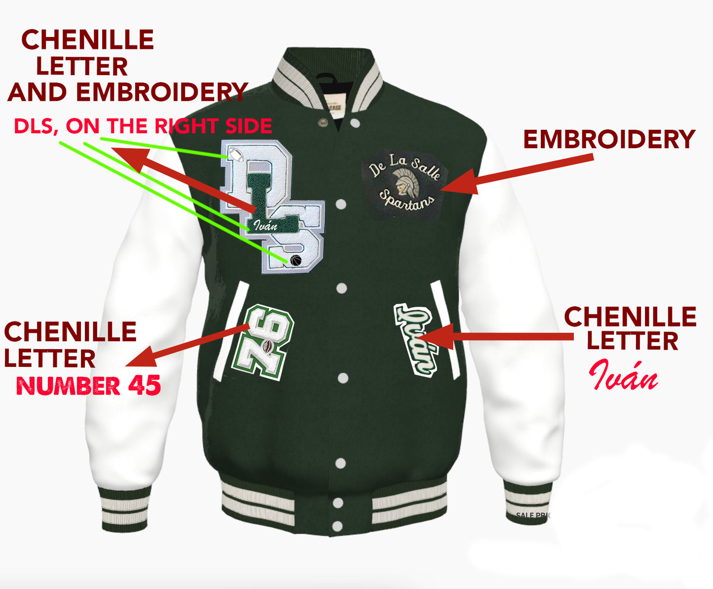 Custom De La Salle Jacket