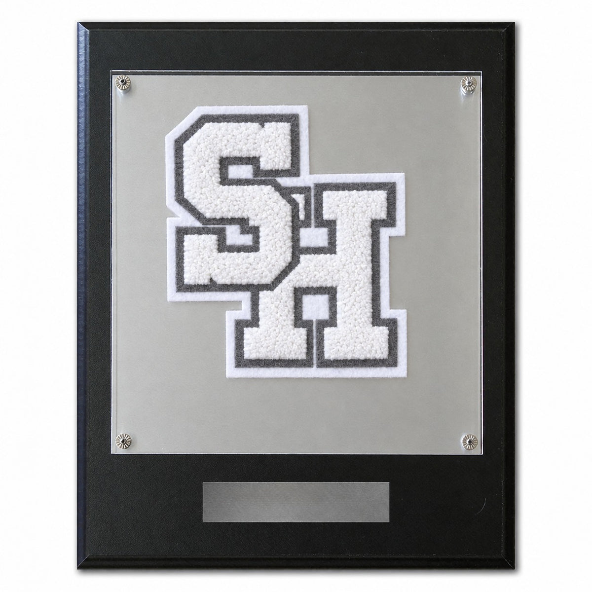 South Hills High School (TX) chenille letter plaque