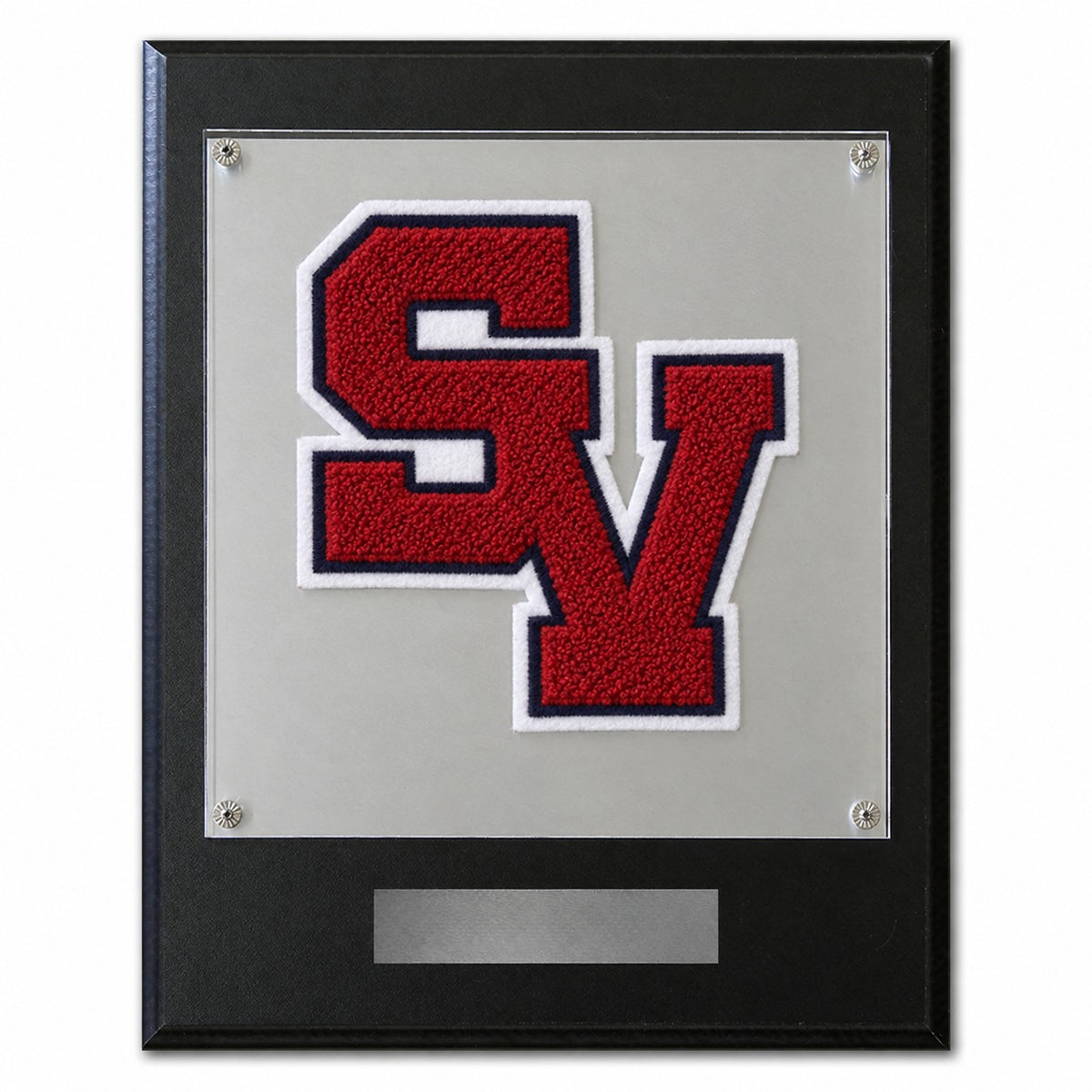 Smithson Valley High School (TX) chenille letter plaque