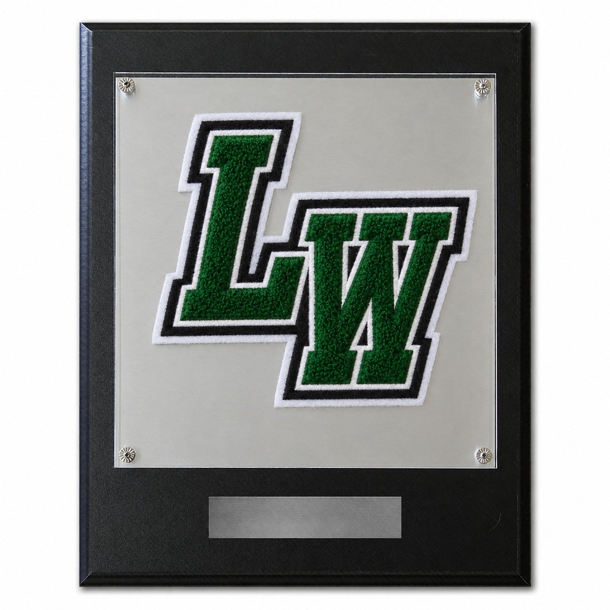 Lake Worth High School (TX) chenille letter plaque