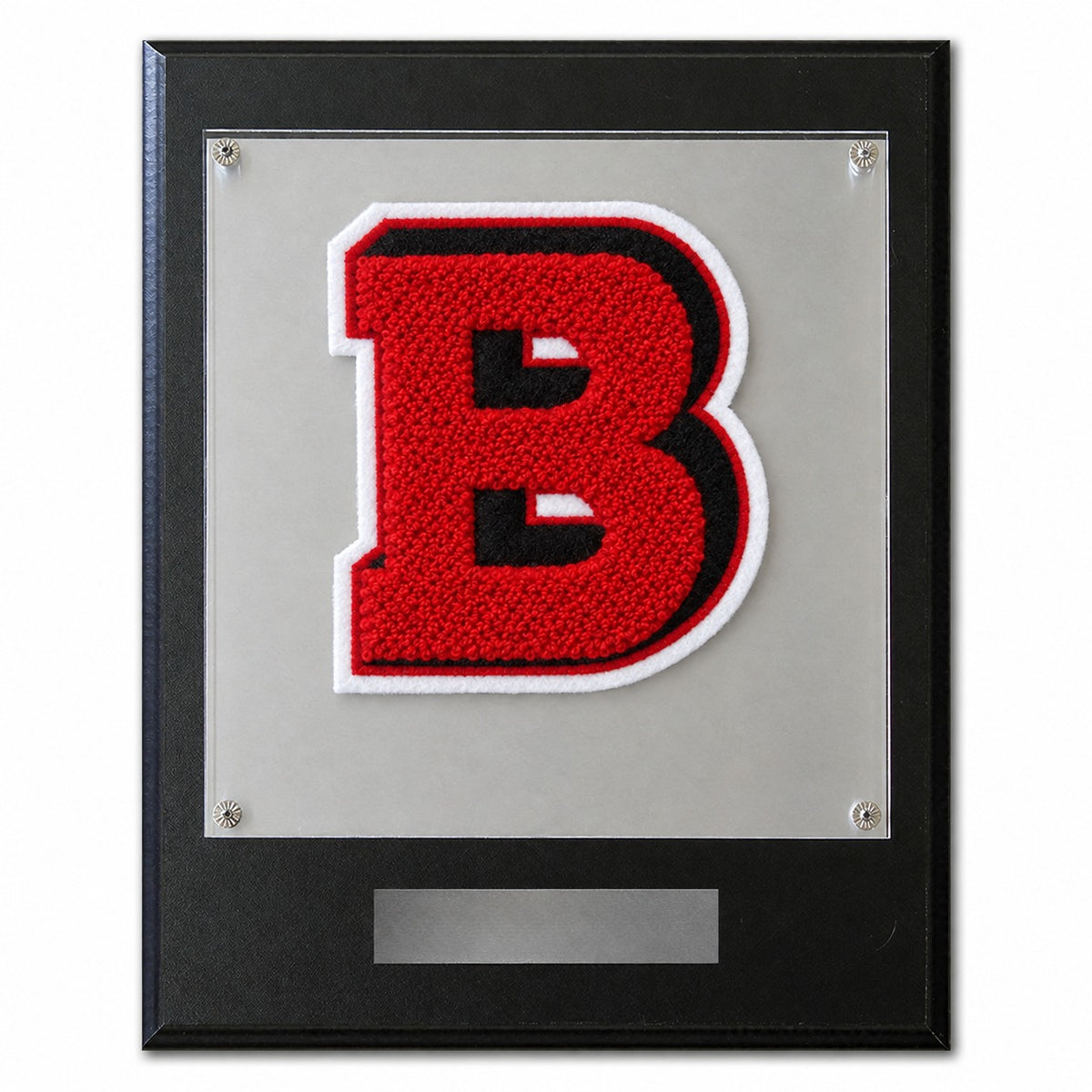 Bowie High School (TX) chenille letter plaque