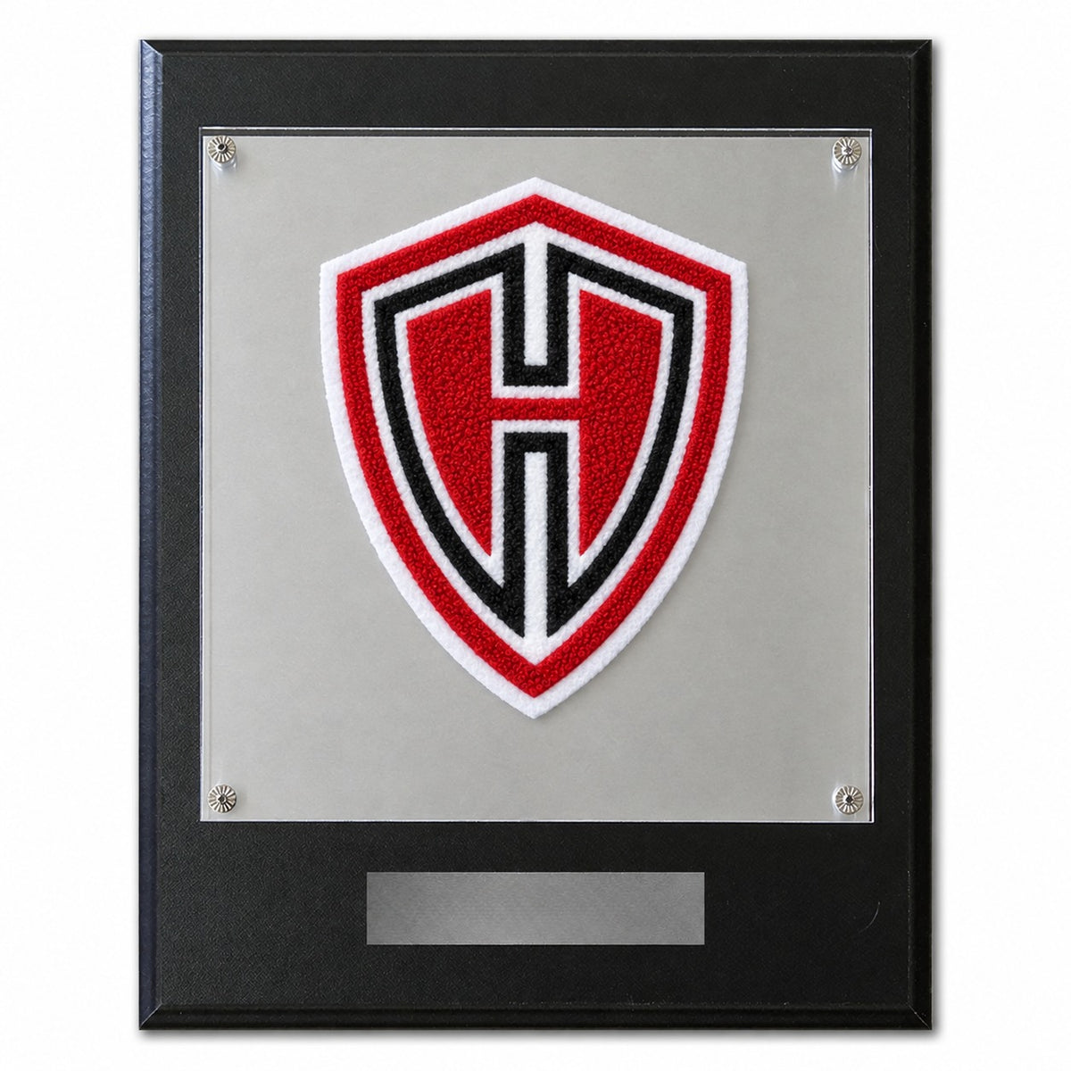 Harker Heights High School (TX) chenille letter plaque
